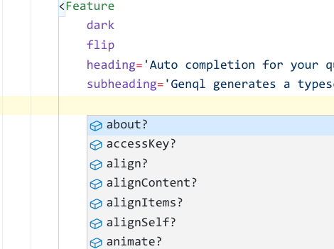 TypeScript autocomplete for a GraphQL selection object